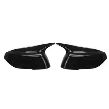 Parlak Siyah Boynuz Tarzı Yan Kapı dikiz aynası Kapağı Trim Kabukları Kapağı Değiştirme Infiniti Q50 Q60 2015-2023 M3 Tarzı