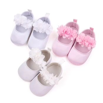 Tatlı Bebek Kız Prenses Ayakkabı Çiçek kaymaz Alt İlk Yürüteç Ayakkabı Toddler Bebek rahat ayakkabılar