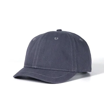 3cm Kısa Ağız beyzbol şapkası Erkek Casual Katı Yumuşak Üst 6 Panel Snapback Kapaklar Kadınlar için Kısa Fatura Hakem baba şapkası