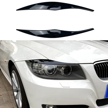 BMW 3 Serisi için E90 E91 320İ 330İ 2005-2012 Ön Far Garnitür Şerit Kaş Kapağı Trim Sticker